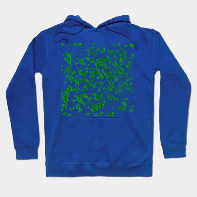 Paint Spatter Green Hoodie by BlakCircleGirl